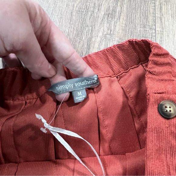 NWT Simply Southern Spice Pleated Mini Skirt Sz Medium - Picture 7 of 8